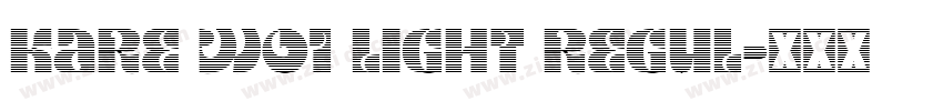 Kare W01 Light Regul字体转换